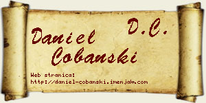 Daniel Čobanski vizit kartica